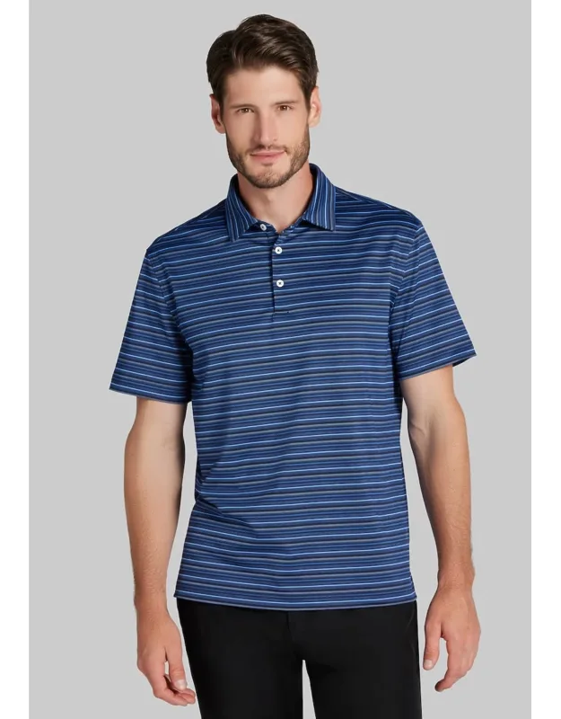 Traveler Collection Tailored Fit Stripe Polo